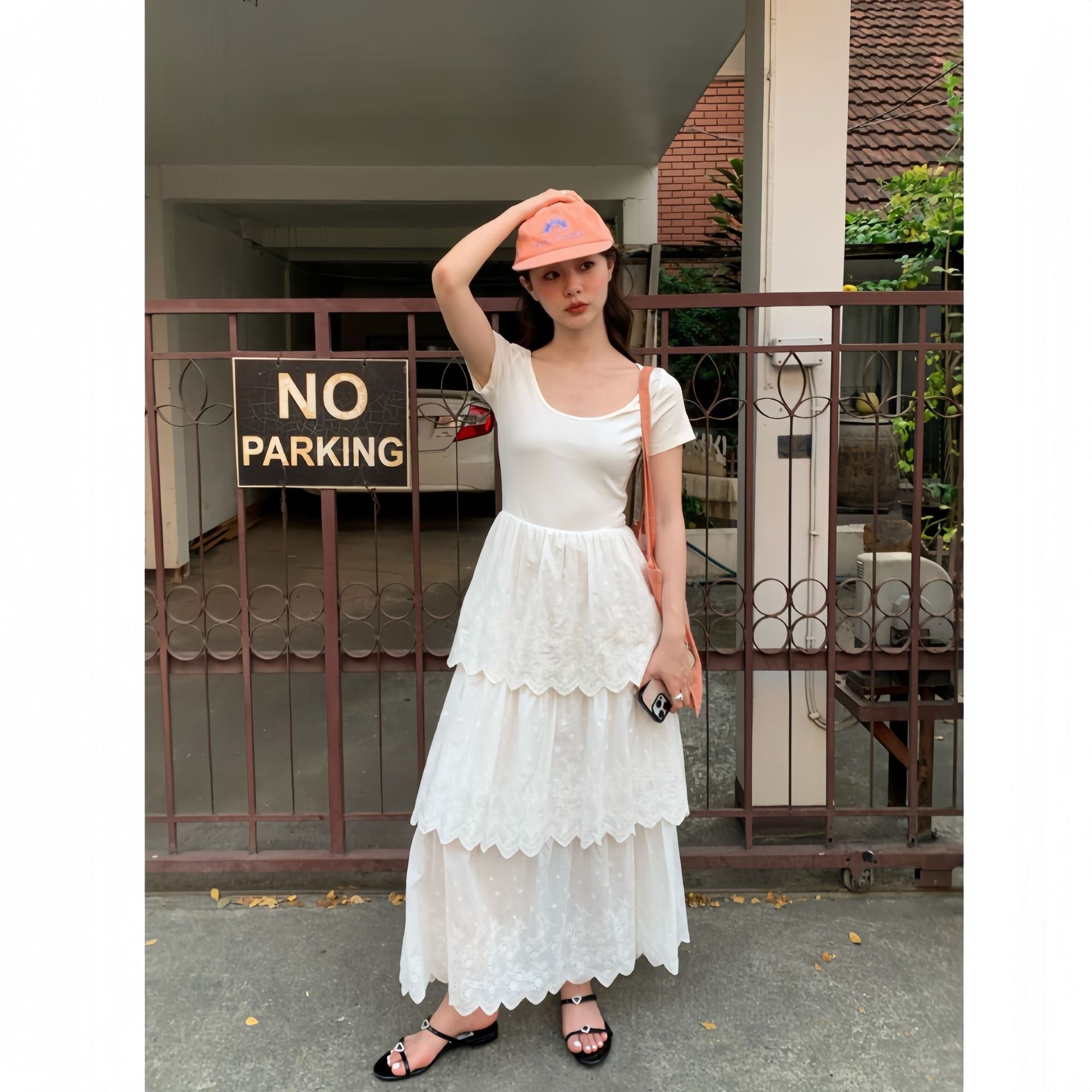 Lace Tiered Maxi Dress