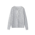 Sweet age-reducing lazy loose shoulder sleeve sweater