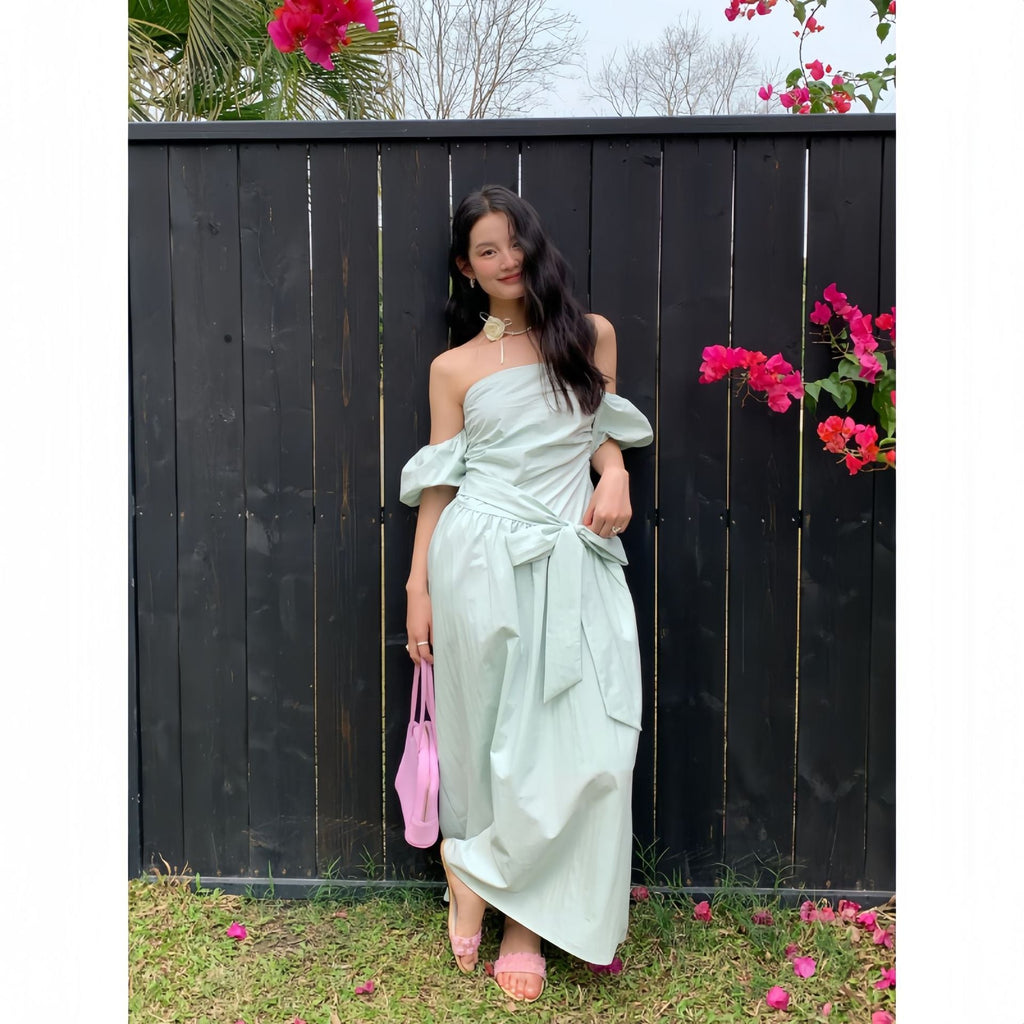 The beautiful fairy dress is pure desire for a bandeau dress