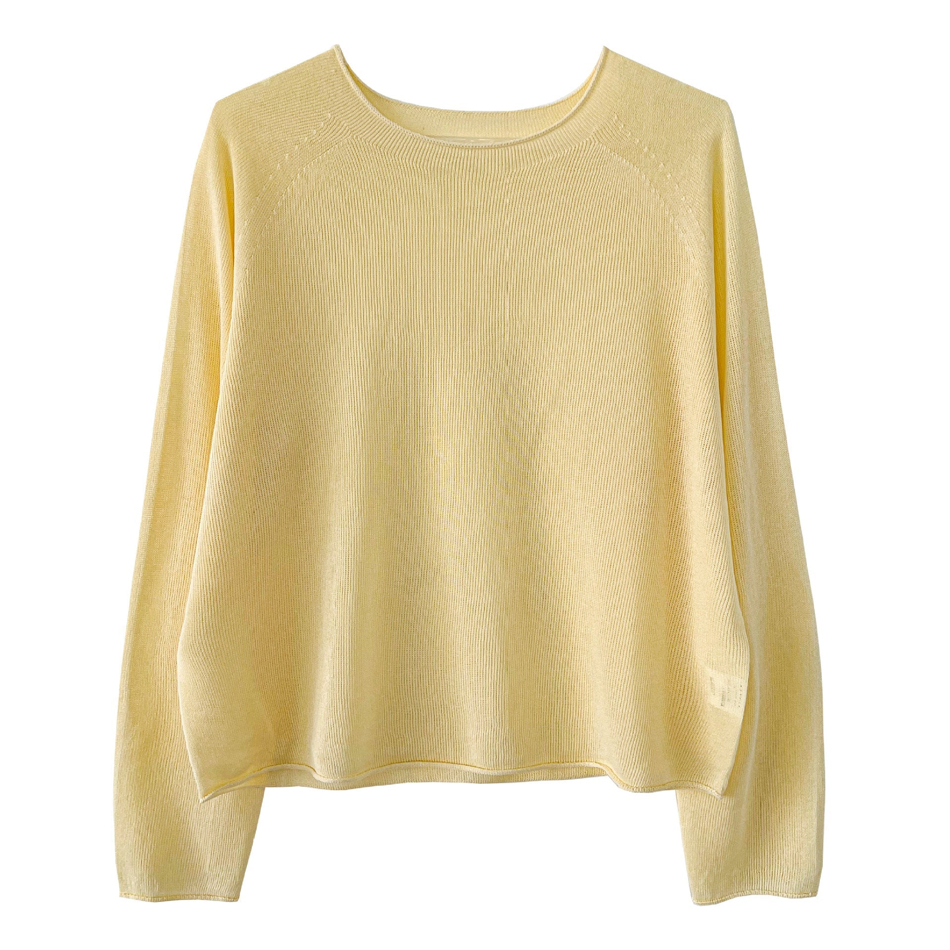 Korean gentle wind soft waxy skin-friendly crimped knitted sweater women's early spring new perspective top ss973
