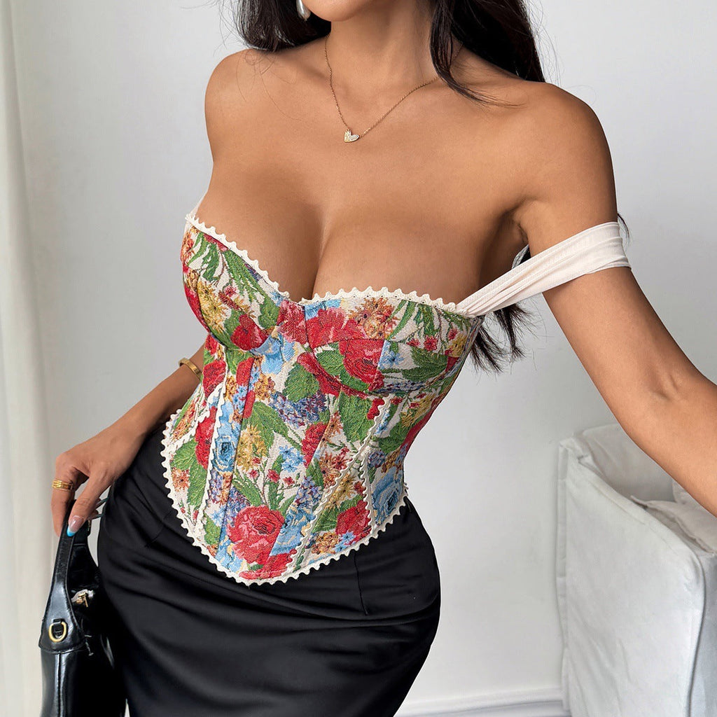 Jacquard Corset Top