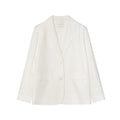 Heavy industry embroidered loose linen blazer