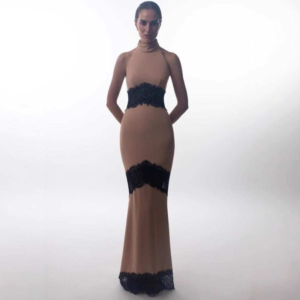 Halt waist sexy dress