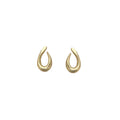 Silver Needle French Metal Wind Geometric Irregular Stud Earrings Elegant Water Drop Earrings Premium Earrings