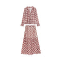Two-piece skirt shirt plaid age-reducing temperament suit