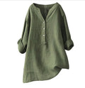 Loose Casual Women's Stand-Up Collar Top Women's Shirt Crew Neck