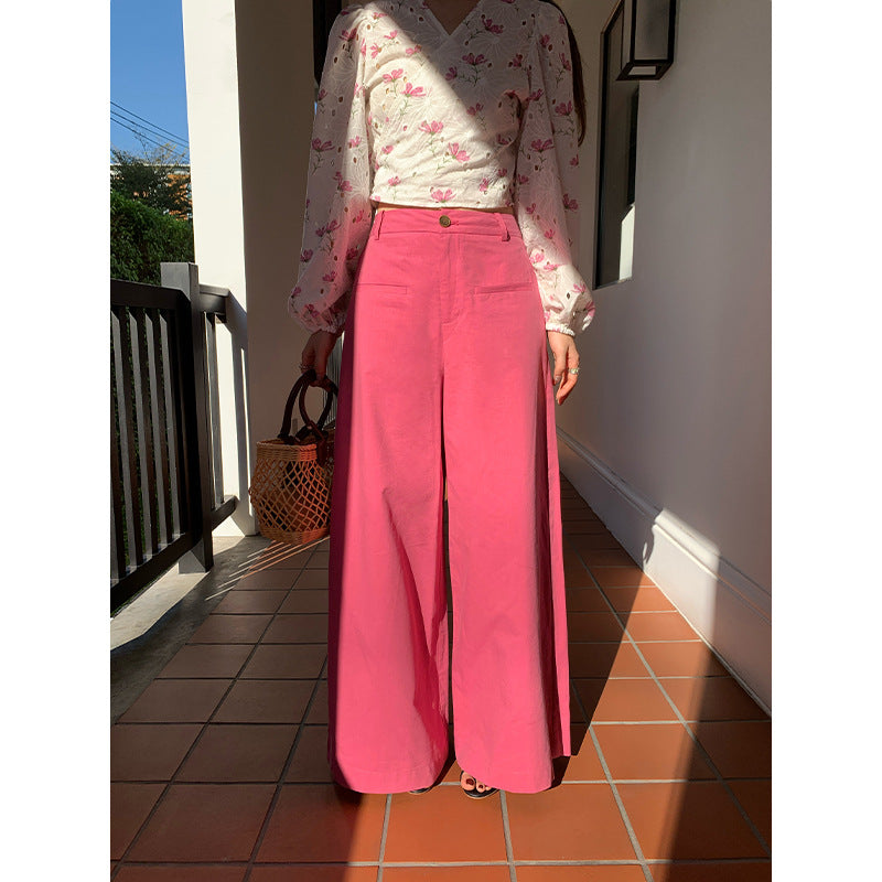 Korean High-Waisted Wide Leg Pants