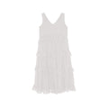 Mori beautiful simple ruffle edge sleeveless dress