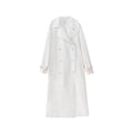 Loose temperament long trench coat