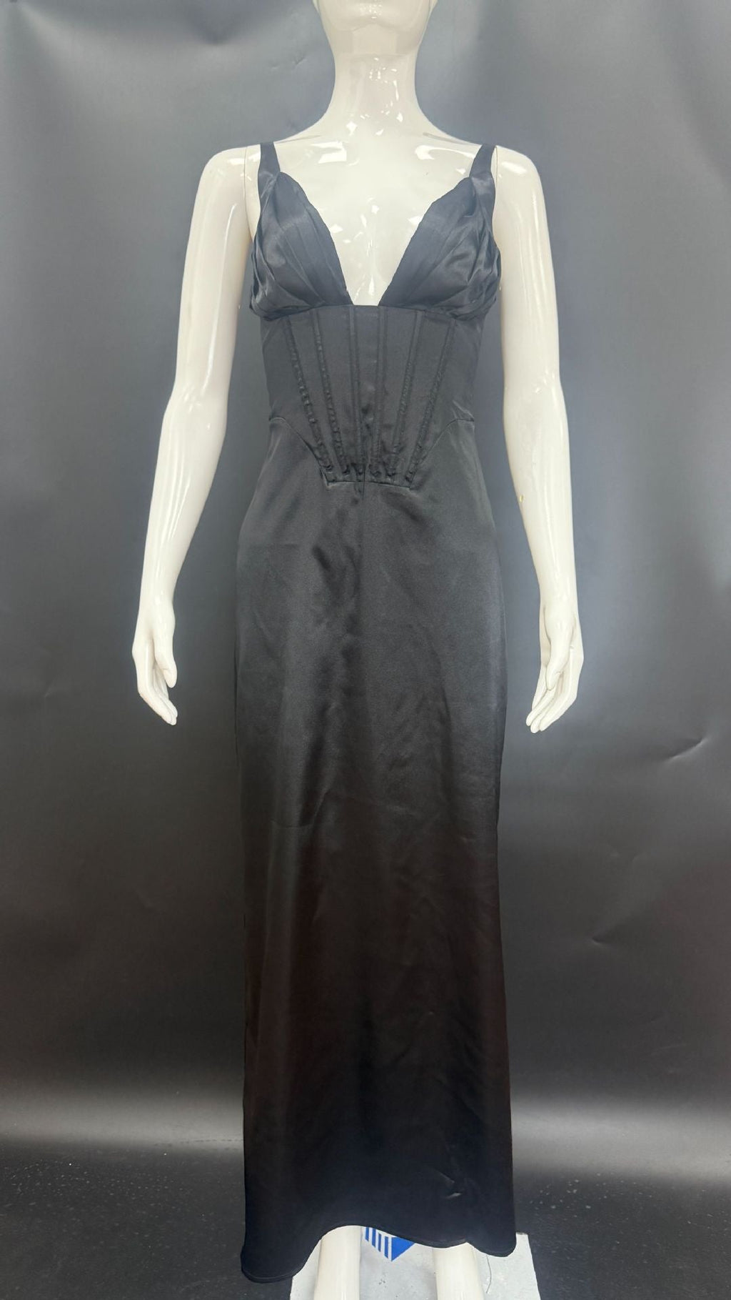 Long French Satin Spice Girl Suspender Dress