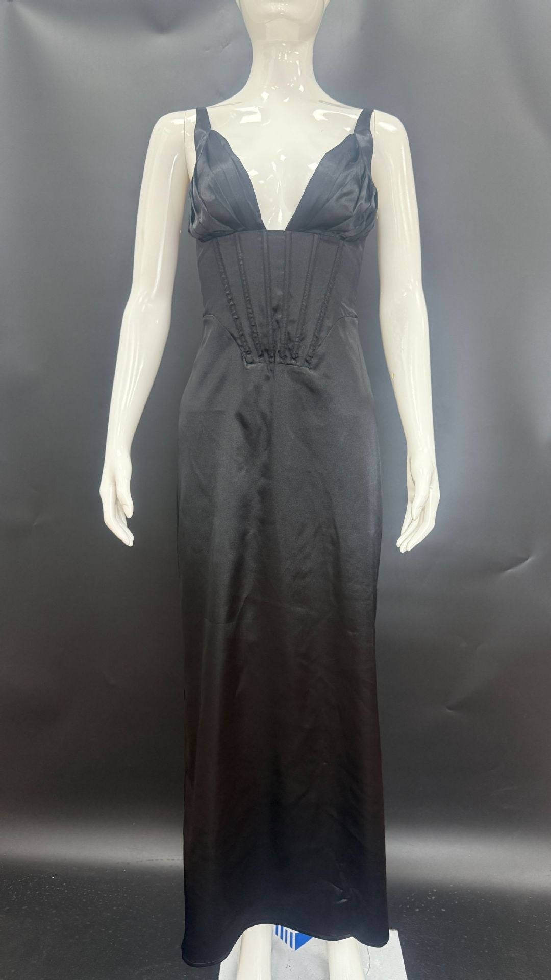 Long French Satin Spice Girl Suspender Dress