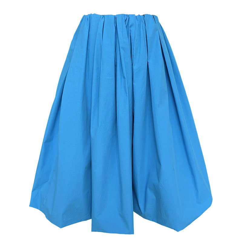 Korean simple high-waisted bud skirt for women's summer thin and age-reducing versatile long-staple cotton skirt