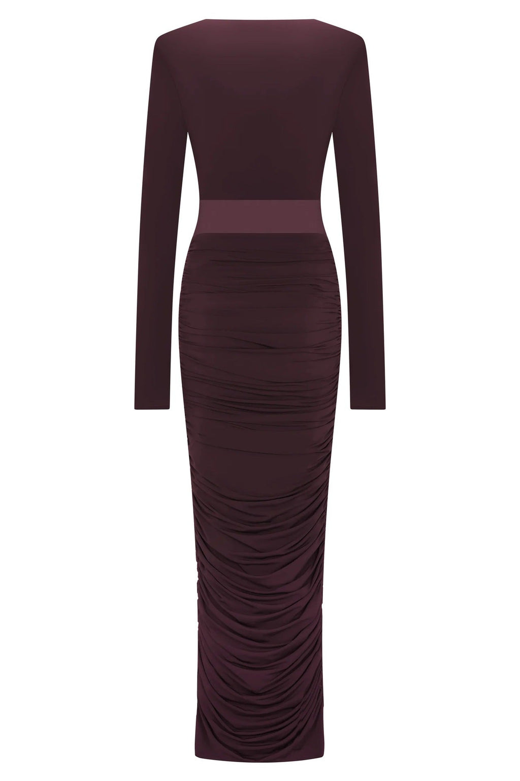 Fashion Sexy Spice Girl Hollow Pleated Long Sleeve Hip Wrap Skirt Slim Pure Desire Dress