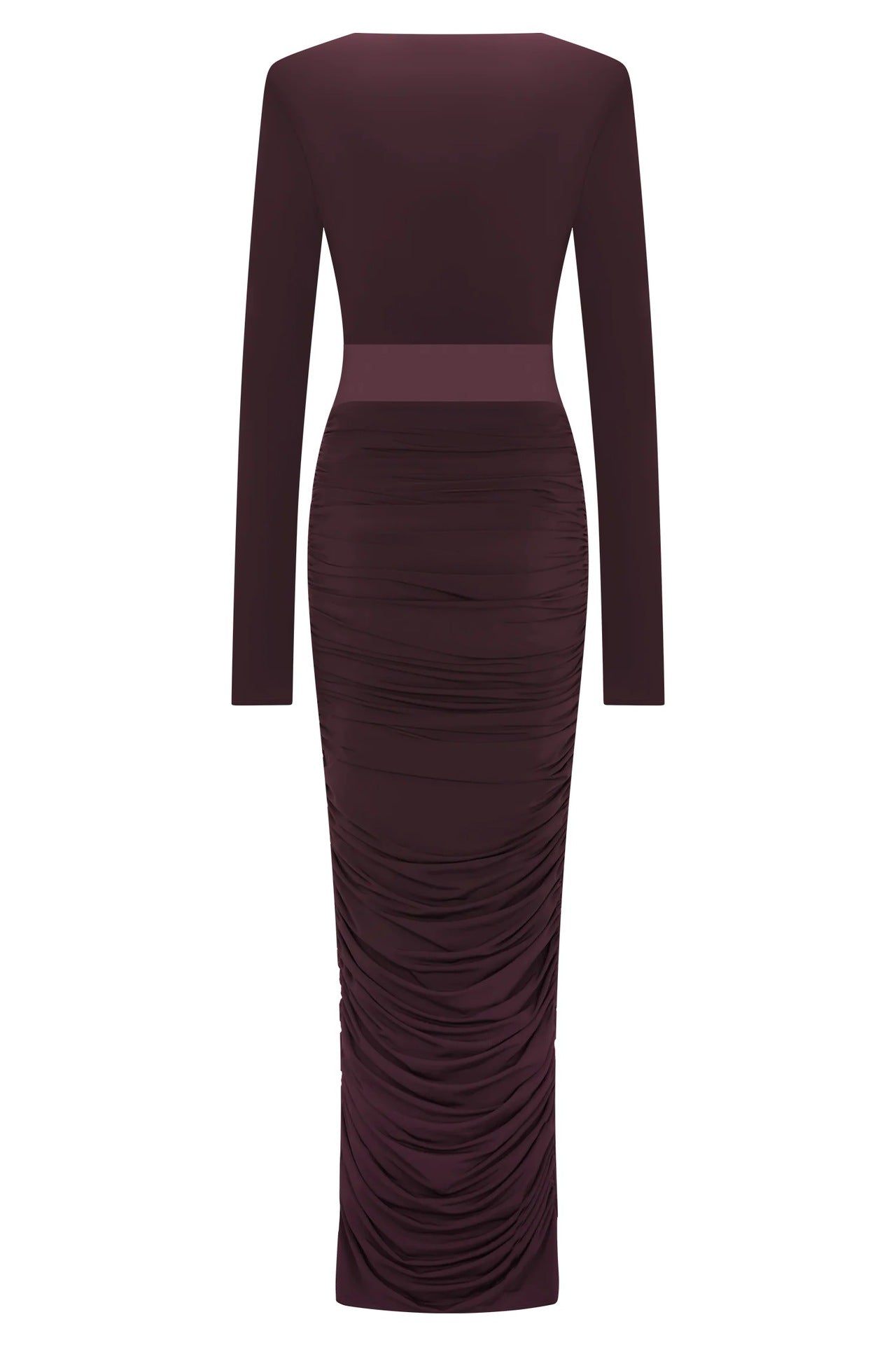 Fashion Sexy Spice Girl Hollow Pleated Long Sleeve Hip Wrap Skirt Slim Pure Desire Dress