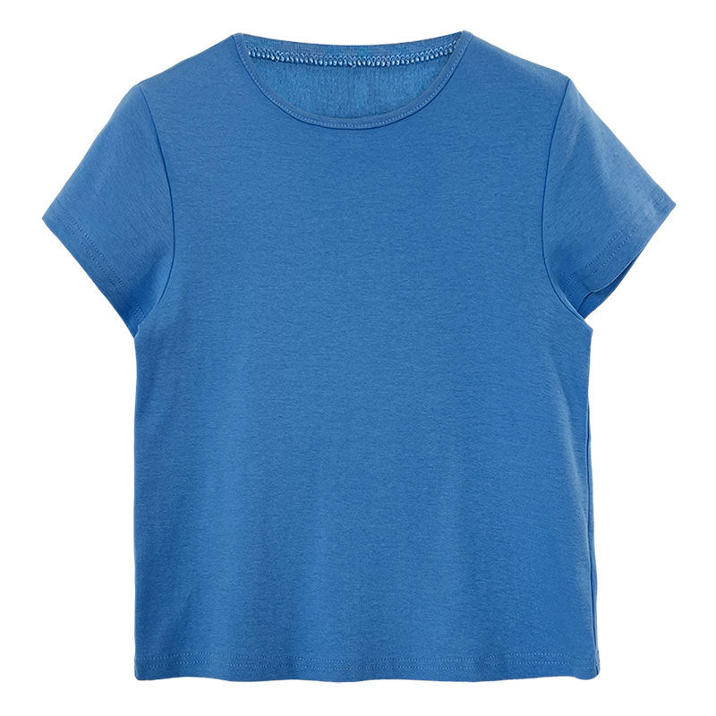 Simple cool basic base crew neck T-shirt