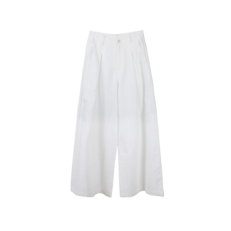 Casual loose season simple commuter versatile trousers