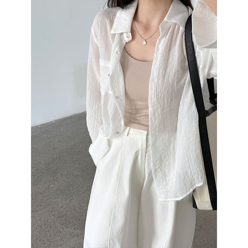 Simple threaded vest women's summer new integrated chest pad with beautiful back and thin suspender top