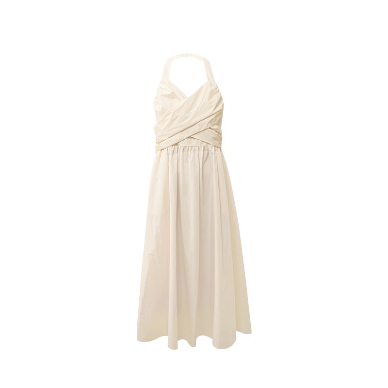Temperament waist strap thin suspender dress