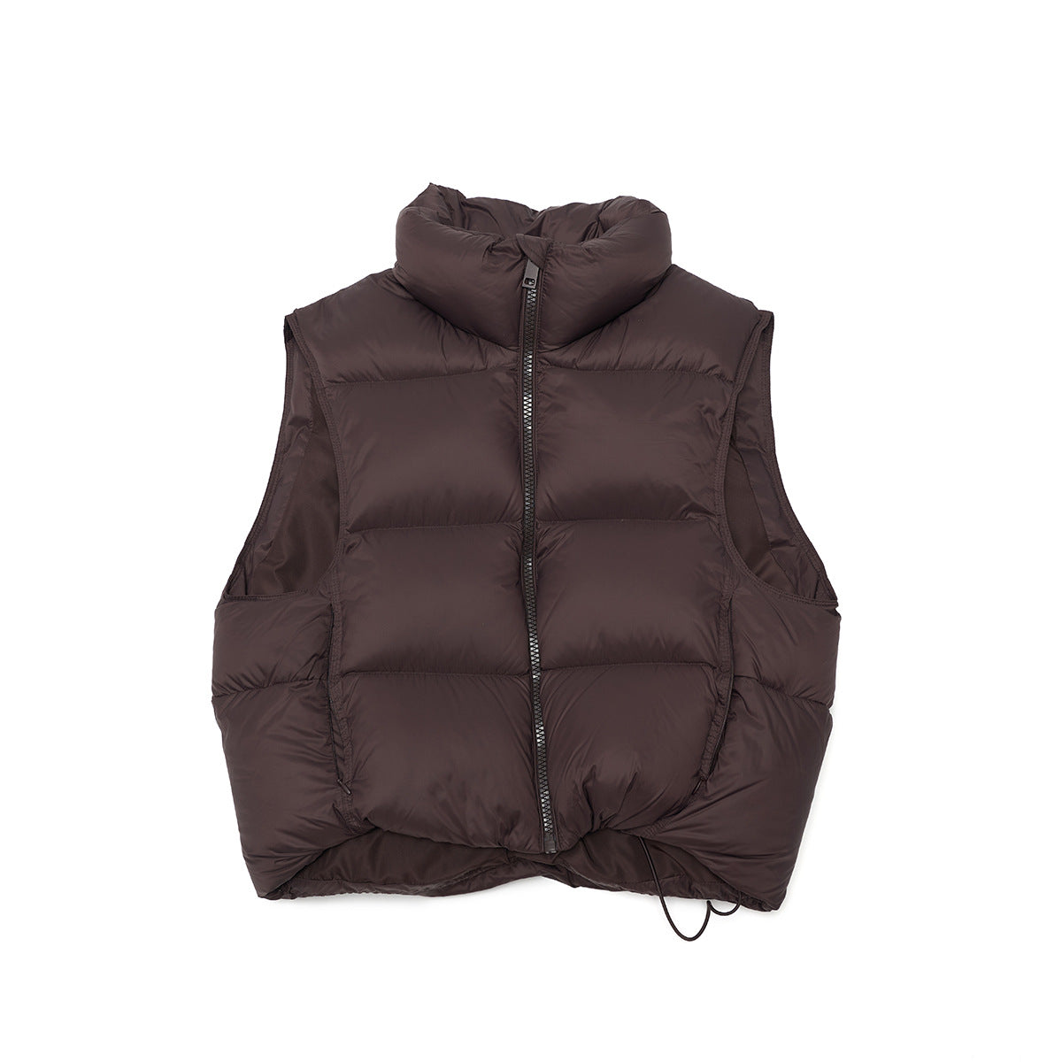 Winter new casual funnel collar white duck down bread down vest