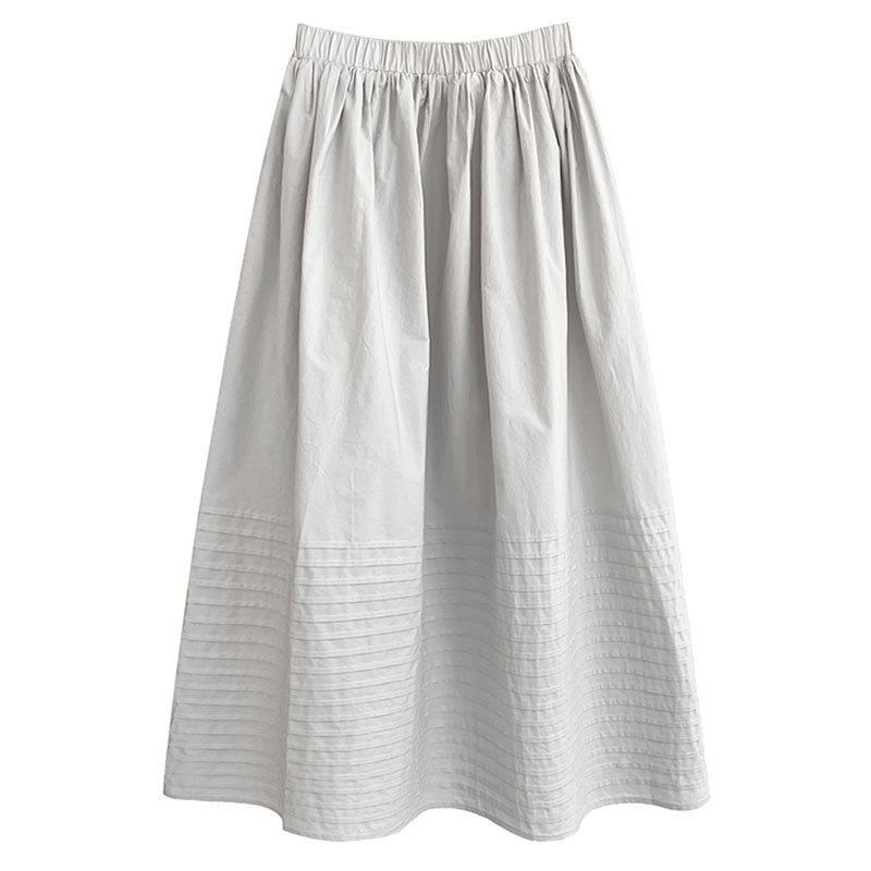 Temperament Korean three-dimensional pleated skirt women's early autumn new high-waisted organ pleated A-shaped umbrella skirt 3591