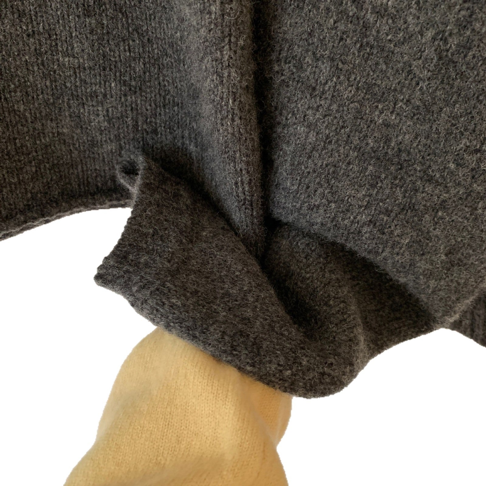 Korean grey wool knitted skirt