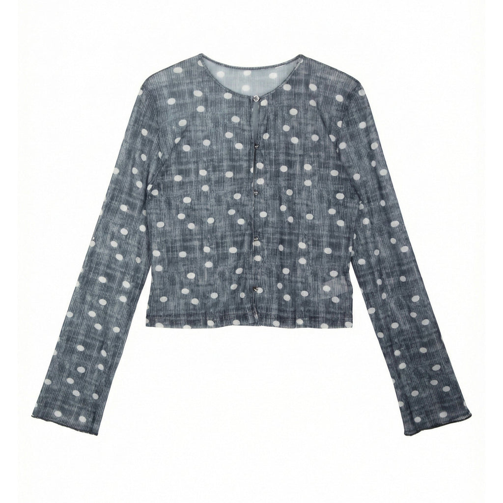Fold on top of long-sleeved top