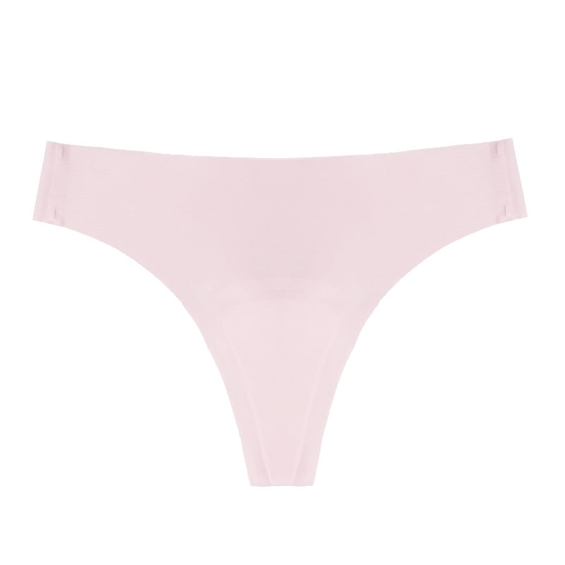 Ice silk seamless anti-embarrassment low-rise underwear sports yoga anti-embarrassment line underwear women's new models