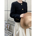 Autumn new 30% wool small fragrant jacket women's short temperament tweed celebrity top