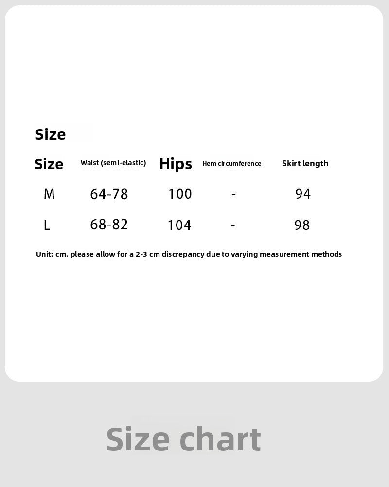 Gentle resort style drape solid color A-line large swing skirt women's summer 100 matching woven belt 9732