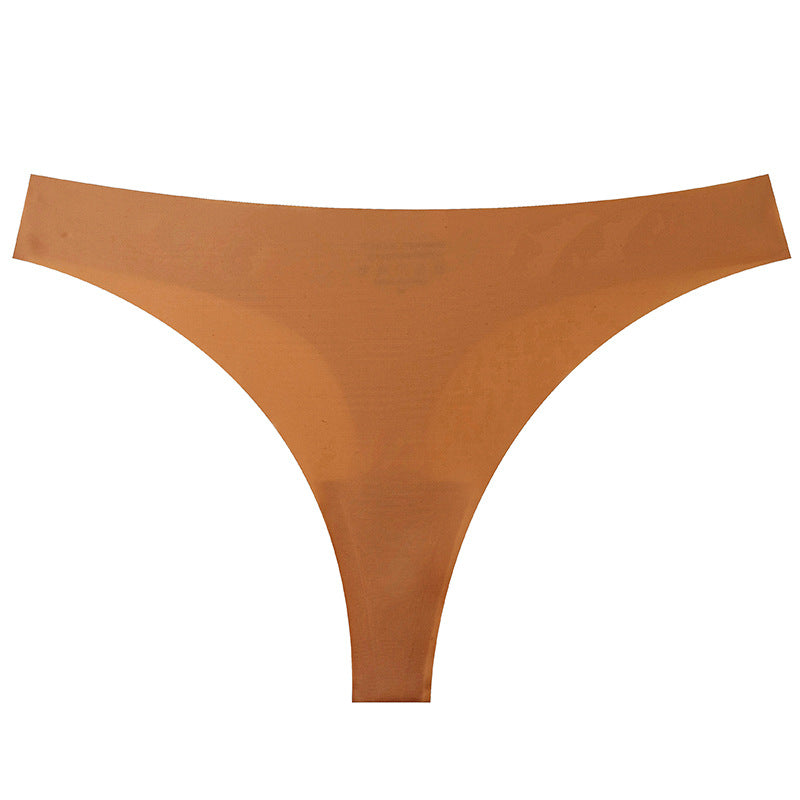 Cross-border seamless ice silk low-rise underwear women's bikini breathable quick-drying invisible sports yoga women's underwear