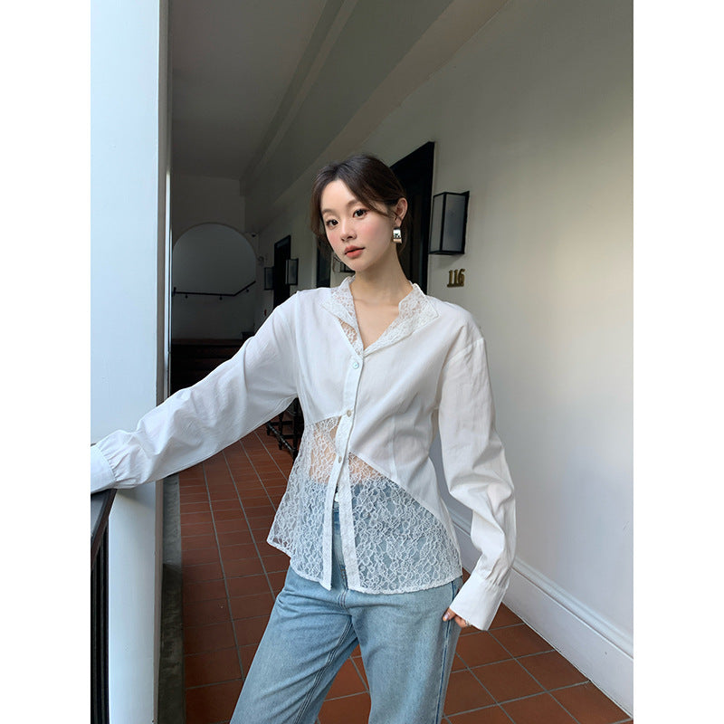 French Lace Trim Cardigan