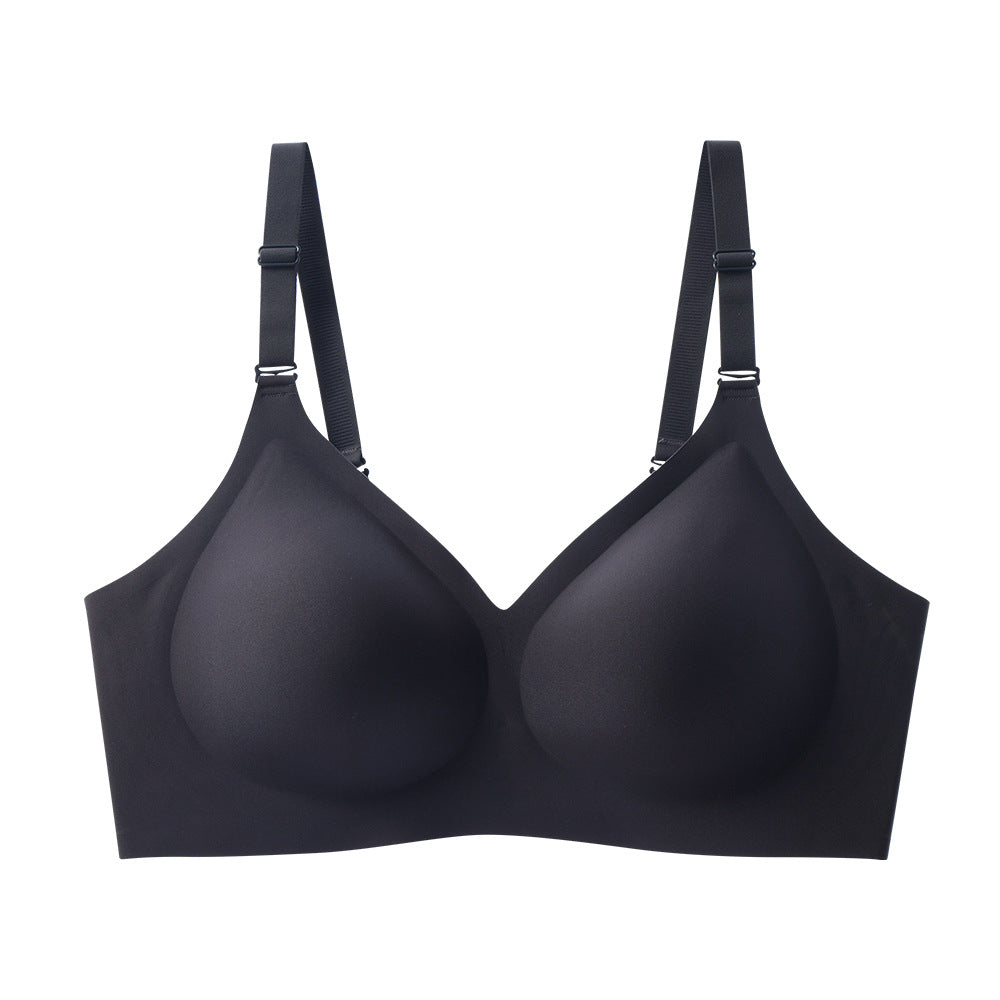 Women's seamless bra upper support gathers and closes the secondary breasts to prevent sagging European and American large-size bras