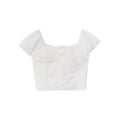Pure and beautiful exquisite ruffled acetate chiffon shirt