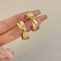 Shang commuter simple earrings ins wind earrings niche design jewelry