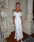 Fashion bow one-word shoulder tube top long dress sexy yuan style dress evening dress