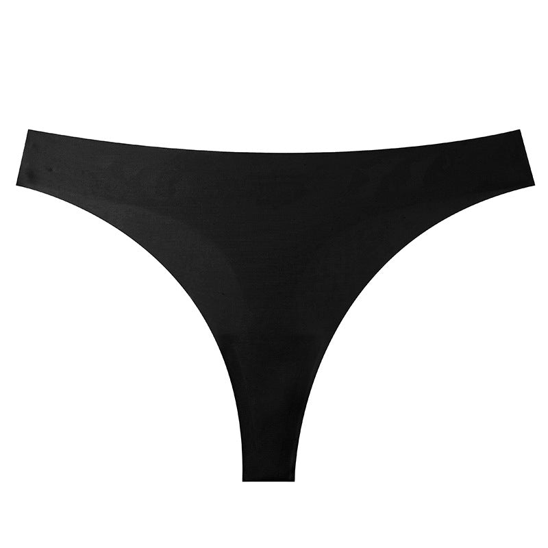 Cross-border seamless ice silk low-rise underwear women's bikini breathable quick-drying invisible sports yoga women's underwear