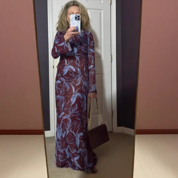 Casual vacation style slim dress