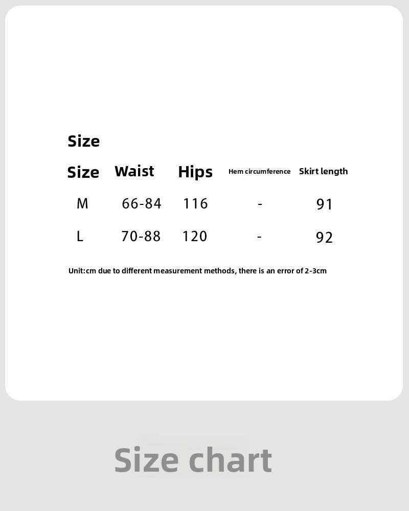 French design skirt autumn elastic waist irregular A-shaped skirt pleated long skirt