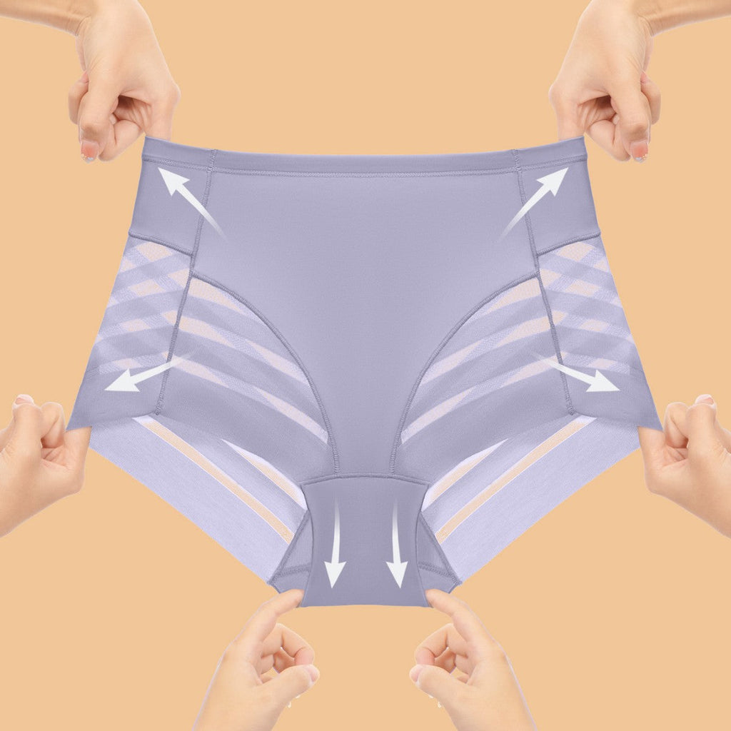 Multi-color combination for women's high-waisted underwear breathable invisible comfortable transparent sexy mesh women's briefs