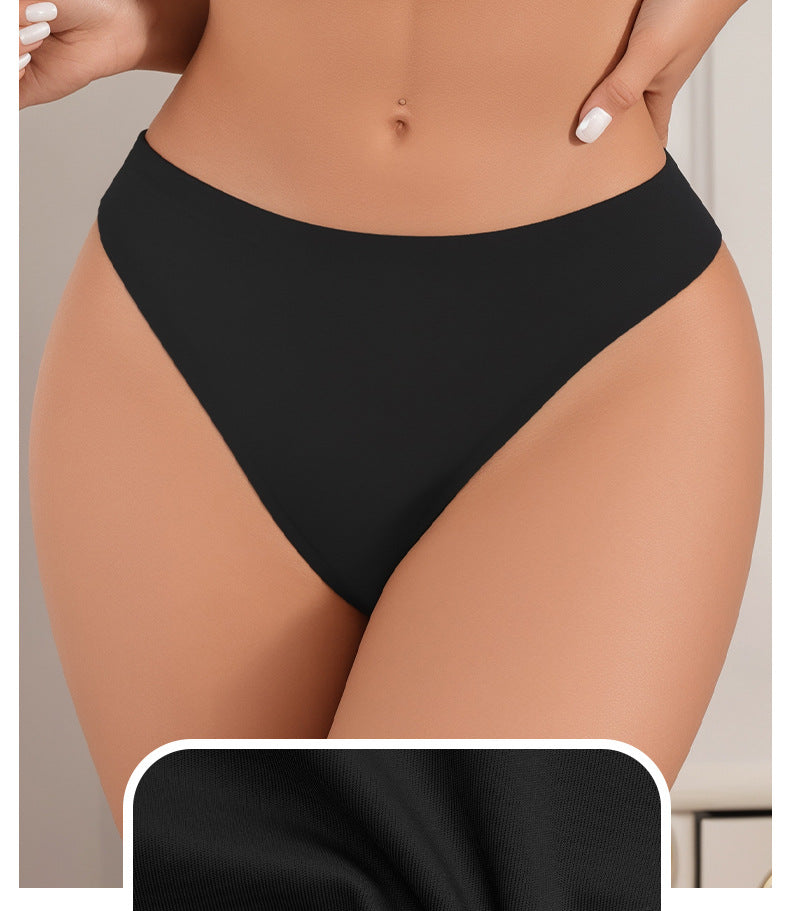 Sexy thin low-rise underwear women's pure cotton crotch bacteriostatic non-marking ice silk sports waist yoga briefs
