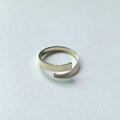 Korean version ins niche design ring, minimalist and versatile irregular texture, flat wire opening adjustable ring manufacturer