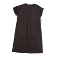 U-neck neck moonlight short-sleeved cotton brocade long lace-up dress