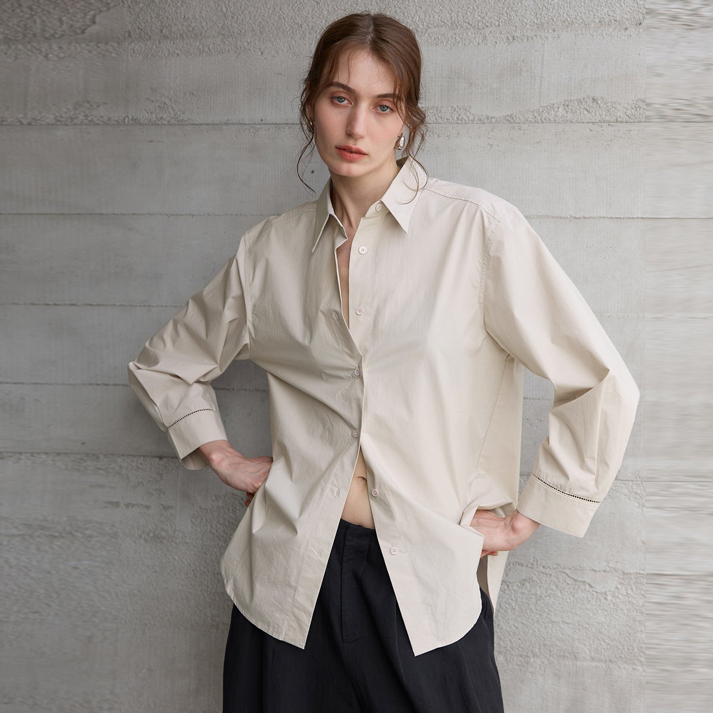 Cotton Button-Up Shirt