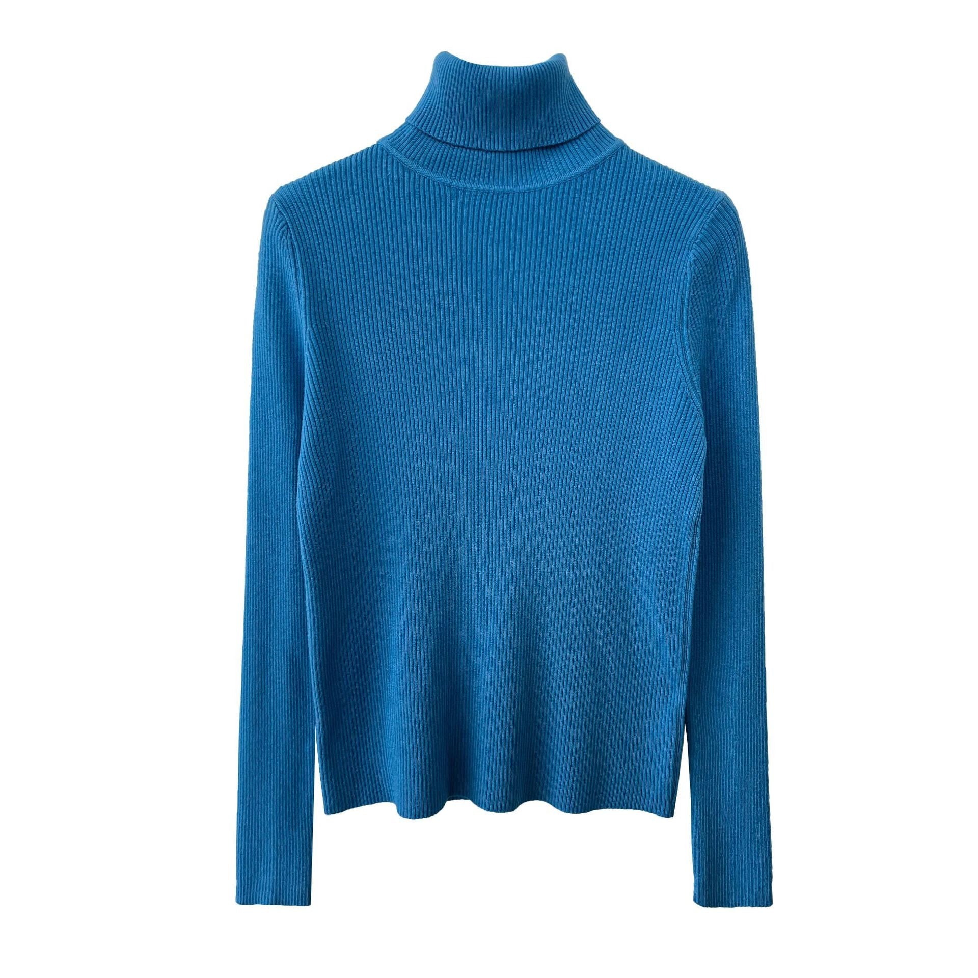 High collar silmheattech bottom shirt women's fall and winter style comfy basicseasiest for matchknittingelegant inner top