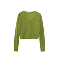 Casual Versatile V-Neck Sweater Women's Knitted Cardigan