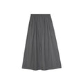 Casual simple and versatile solid color high waist and thin skirt