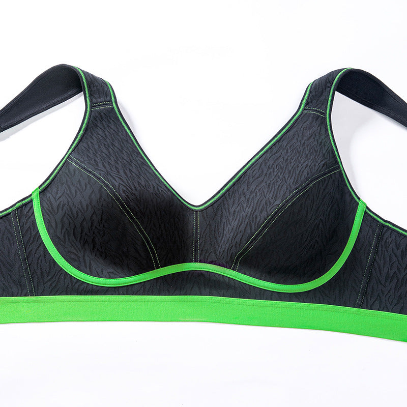 Fat mm enlarged large size sports underwear gathers large breasts and small upper support side collects women's underwear