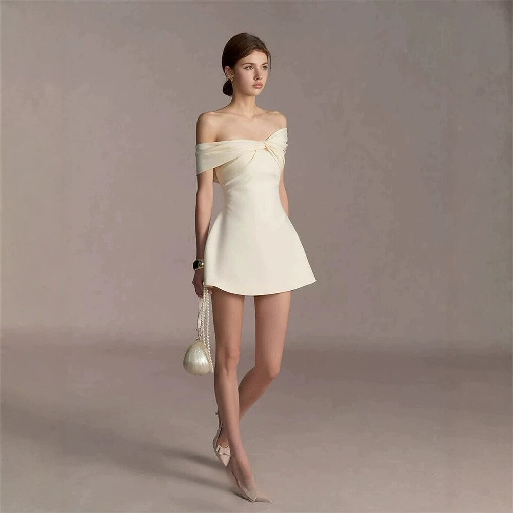 Off-Shoulder Bodycon Mini Dress