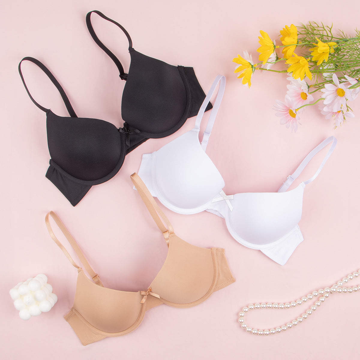 Big breasted underwear with steel ring bra anti-sagging gathering upper support bra large size bra