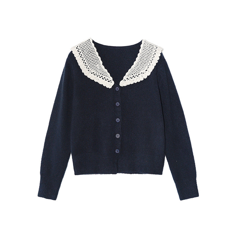 Academy style sweet age-reducing temperament soft waxy sweater cardigan